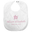 New Baby Girl Personalized Baby Carriage Baby Bib 815898
